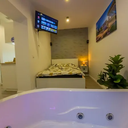 Daire Punkt - Z Jacuzzi W Centrum Katowic Katoviçe